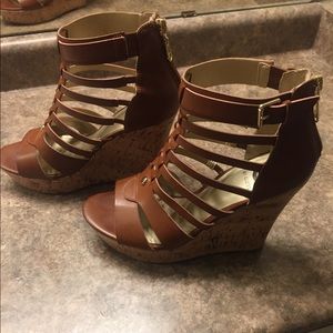 Guess Gladiator Wedge Sandals